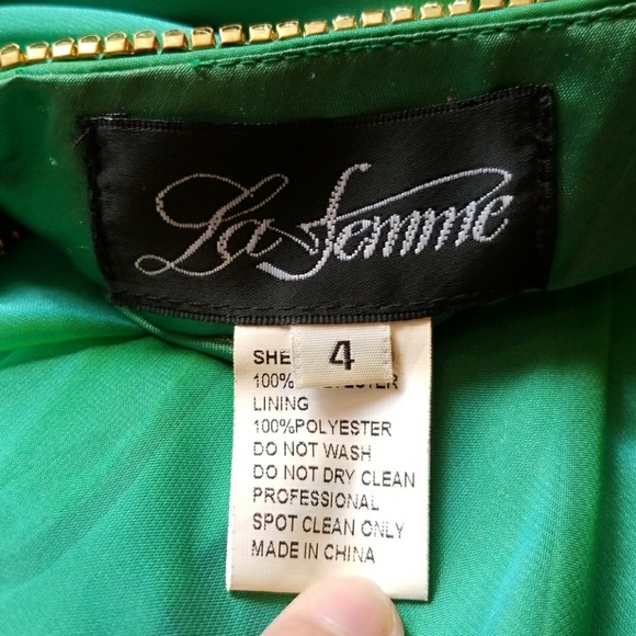 La Femme Strapless Prom Gown - Picture 8 of 8